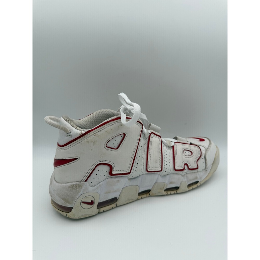 Size 12 - Nike Air More Uptempo White Varsity Red Outline 921948-102 - Picture 6 of 8